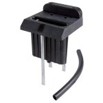 Locinox - battement de portail  sceller en polythylne renforc avec bac amovible