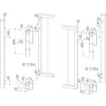 Ferme - portail hydraulique avec charni�re type mammoth fintion argent - locinox