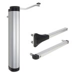 Locinox - ferme portillon hydraulique verticlose 2 pour charnires  90 et 180 argent p00009354 - silv ...