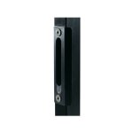 G�che pour serrure style fer forg�, profil carr� 40mm noir. locinox
