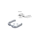 Locinox - paire de poignes en alu, carr de 10mm, longu. 60mm portail coulissant