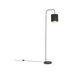 Lofty - lampadaire avec abat - jour - 1 lumi�re - h 1405 mm - noir - moderne - �clairage int�rieur - ...