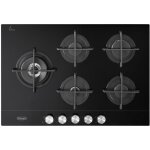 De'longhi nsl 575d ncm noir table de cuisson encastrable 75 cm gaz 5 feux
