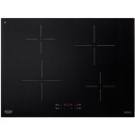 De'longhi pin 72 noir plaque de cuisson à induction encastrable 70 cm 4 feux De'longhi pin 72 noir plaque de cuisson à induction encastrable 70 cm 4 feux