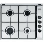 De longhi yal 46 asv plaque de cuisson encastrable 58 cm gaz 4 feux acier inoxydable