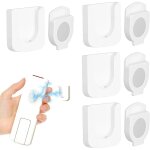 Longziming - lot de 4 supports magn�tiques puissants am�lior�s pour t�l�commande - support mural pour ...