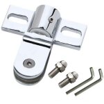 Longziming - accessoires de salle de douche, porte en verre, clip ciel et terre, type diamant, charni�re ...