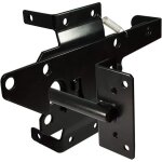 Loquet de portail autobloquant robuste � levier automatique pour cl�ture en bois / pvc, montage sur poteau, ...