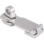 Loquet de porte robuste en acier inoxydable 316 avec trou pour cadenas rotatif, 7, 6 cm x 2, 5 cm