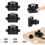 Loquet de verrouillage � bouton - poussoir, 5psc serrures de porte sans cl� pour camping - car, yacht, ...