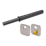 Itar - loqueteau pousse l�che � encastrer magn�tique - d�cor : anthracite - longueur : 70 mm - sortie ...