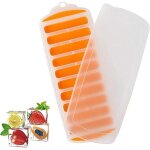 Lot de 1 bac � gla�ons en silicone bac � gla�ons en silicone avec couvercle, bac � glace en silicone ...