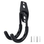 Lot de 1 crochet de garage robuste en acier, crochets de rangement muraux avec rev�tement antid�rapant ...