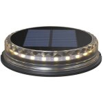 Lot de 1 lumire solaire extrieur blanc chaud 2500k etanche ip65 lampe solaire spot encastrable pour ...