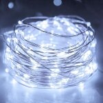 Lot de 1 petite guirlande lumineuse � pile avec minuteur, 3m 30 led fil cuivre fairy lights, guirlande ...