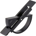 Lot de 1 poign�e encastr�e avec dos en r�sine, noir