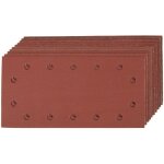 Silverline ? lot de 10 feuilles abrasives auto - agrippantes perfor�es 115x230mm ? grains 60 / 80 / 120 ...