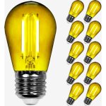 Lot de 10 ampoules filament dimmable led jaune con�ues pour guirlande guinguette ip65 2w - ampoule led ...