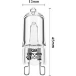 Lot de 10 ampoules filament g9 40w - capsule halog�ne ? 220 / 240v