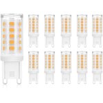 Lot de 10 ampoule led g9 3w (�quiv 28w / 30w / 40w) ampoules blanc chaud 3000k 230v non dimmable �conomie ...