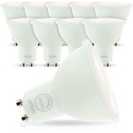 Arum lighting - lot de 10 ampoules led gu10 7w eq. 60w dimmable temp�rature de couleur: blanc neutre ...