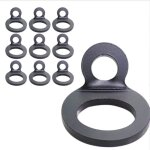 Lot de 10 anneau arrimage, crochet o remorque en acier inoxydable, anneau de fixation anneaux d'arrimage ...