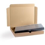 Enveloppebulle ? lot de 10 bo�tes postales extra - plates a3 430x310x50mm ? carton simple cannelure 100% ...