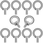 Lot de 10 boulons � ?il m8x13 en acier inoxydable 304 - anneau de levage - forme de bague filetage m�le ...