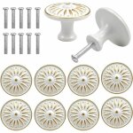 Vurahome - lot de 10 boutons de porte de tiroir vintage, boutons de meubles, boutons de tiroir ronds, ...