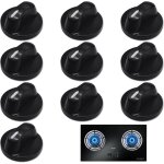 Lot de 10 boutons de commande universels en plastique pour four rotatif interrupteur de r�glage 8 mm ...