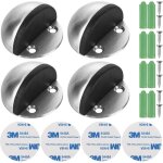 Lot de 10 but�es de porte en acier inoxydable, but�es de porte robustes pour sol, but�es de porte argent�es ...