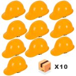 Lot de 10 casques de s�curit� jaunes abs