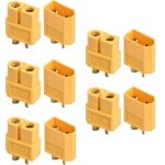 Lot de 10 connecteurs xt60, connecteurs de batterie xt60, prise de connecteur de batterie xt60 pour v�hicule ...