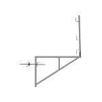 Matis�re - 10 consoles d'�chafaudage zingu�es 1. 00m x 1. 50m - tube rond - 110011509 / 10