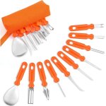 Lot de 10 couteaux pour sculpter les fruits, coupe past�que cuisine cr�ative diy fruit en acier inoxydable ...