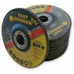 Lot 10 disques a meuler ebarber les metaux moyeu deporte 125x7x22. 2