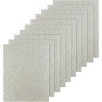 Lot de 10 feuilles mica micro - ondes, 12 x 15 cm, couverture de guide d'onde, four � micro - ondes, ...
