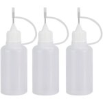 Lot de 10 flacons de colle vides � pointe aiguille de 30 ml pour paperolles et loisirs cr�atifs avec ...
