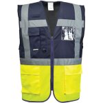 Gilet executive paris couleur : jaune / marine taille l portwest