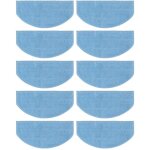 Lot de 10 lingettes de rechange lavables pour aspirateurs robots tikom g8000, g8000 pro et laresar evol ...