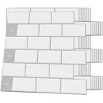 Lot de 10 pi�ces, carreaux de c�ramique metro, cr�dence adh�sive cuisine, carreaux autocollants pour ...