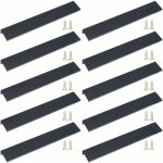 10pcs de cuisine avec vis en alliage d'aluminium - poigne de placard invisible pour meubles de cuisine, ...