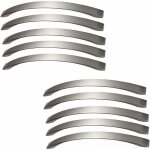 Lot de 10 poignee de meuble cuisine - chrom�es - poign�es de porte nickel bross� poignee de cuisine inox ...
