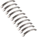 Lot de 10 poignee de meuble cuisine - chrom�es - poign�es de porte nickel bross� poignee de cuisine poign�e ...