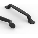 Lot de 10 poignee de meuble cuisine entraxe 128mm noir poign�e meuble cuisine poign�es pour placards ...