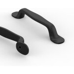 Lot de 10 poignee de meuble cuisine entraxe 96mm noir poign�e meuble cuisine poign�es pour placards poignet ...