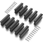 Lot de 10 poign�es de meuble noires 32 mm, poign�es d'armoire, poign�es d'armoire de cuisine, poign�es ...