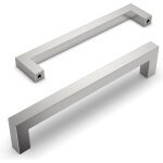Lot de 10 poign�es de placard de cuisine, entraxe 160 mm, poign�es en acier inoxydable, adapt�es aux ...