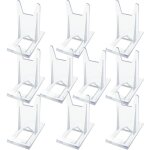Lot de 10 pr�sentoirs en acrylique transparents et r�glables pour portefeuilles, sacs � main, livres, ...