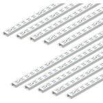 Lot de 10 profil�s de montage mural jagmet � double rainure avec un pas de 32mm, longueur 951mm, acier, ...